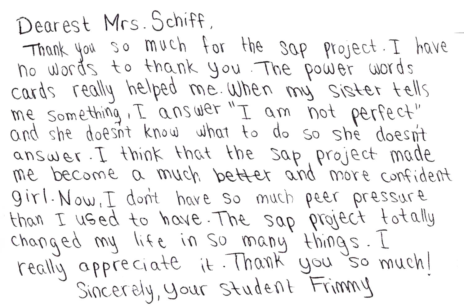 Student Impact Letter 1