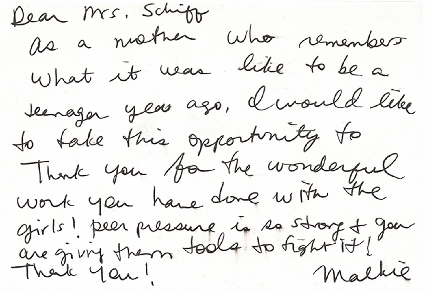 Student Impact Letter 11