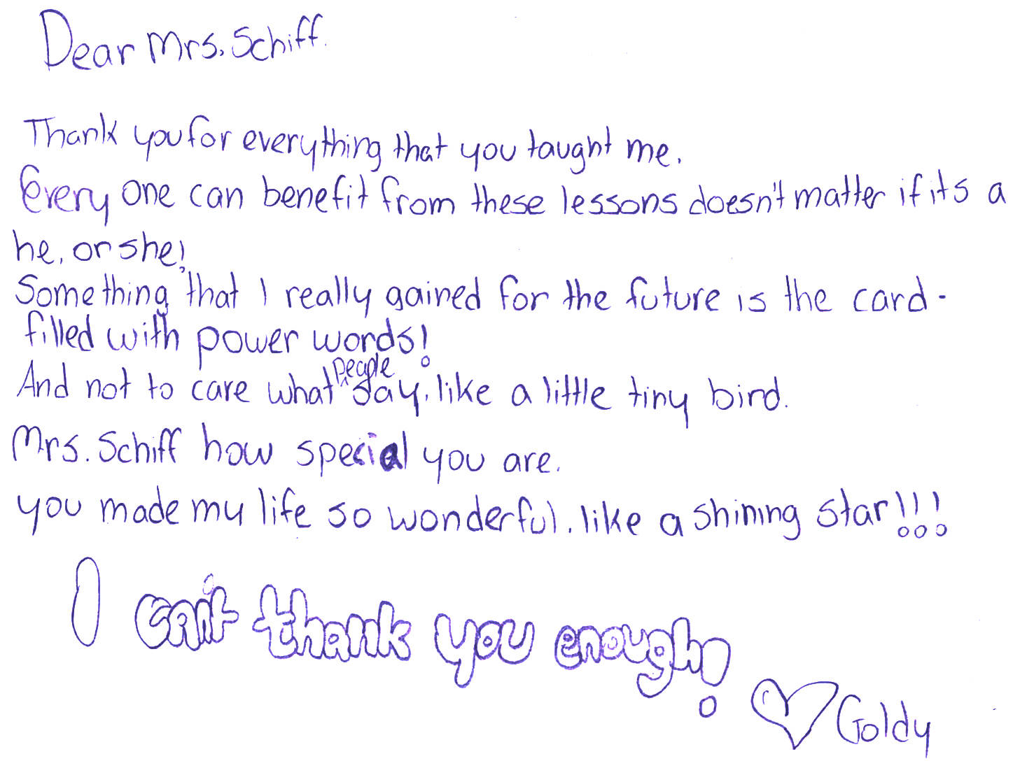 Student Impact Letter 13