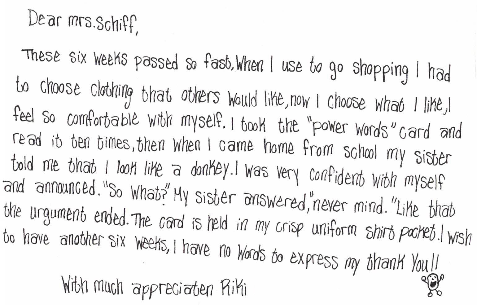 Student Impact Letter 14