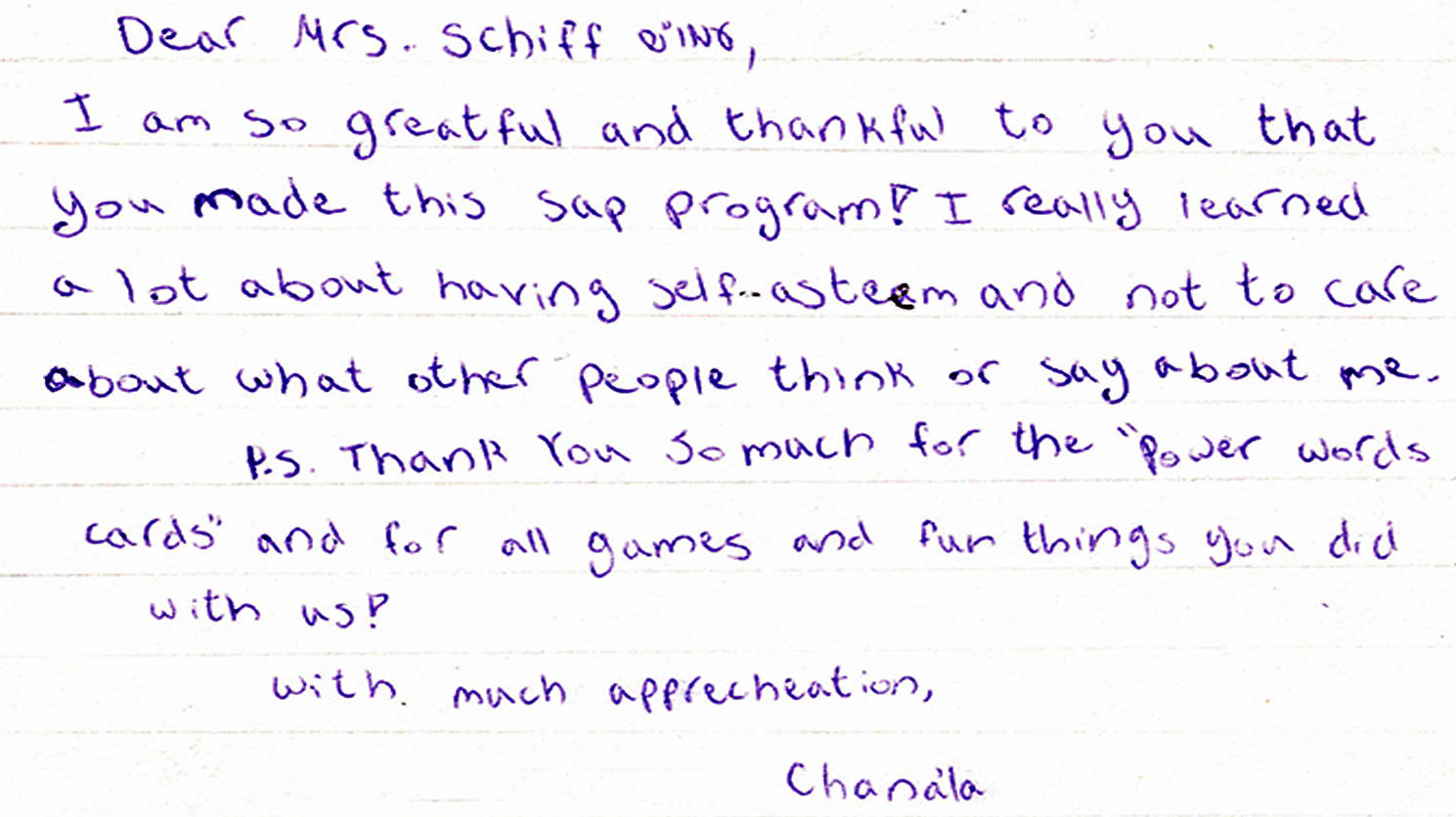 Student Impact Letter 16