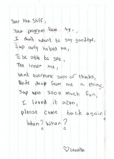 Student Impact Letter 6