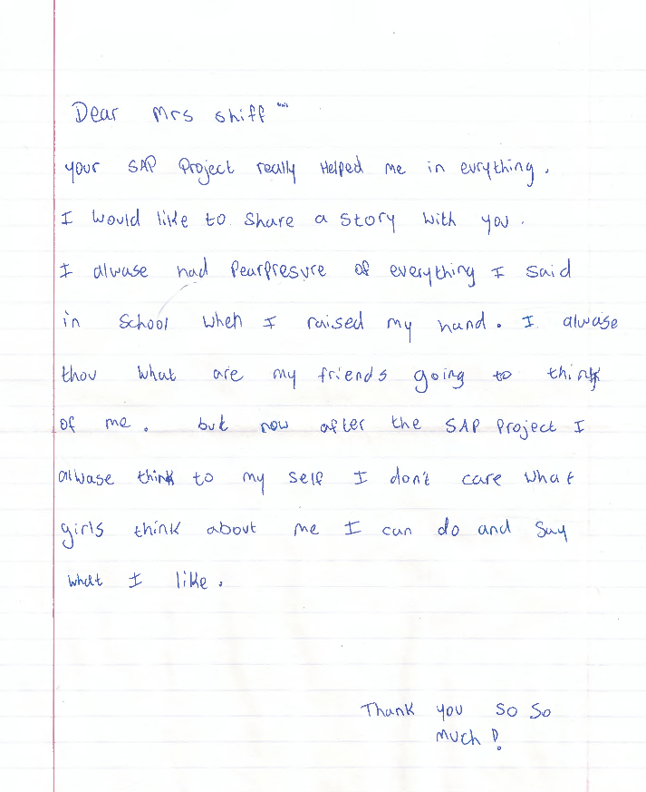 Student Impact Letter 9
